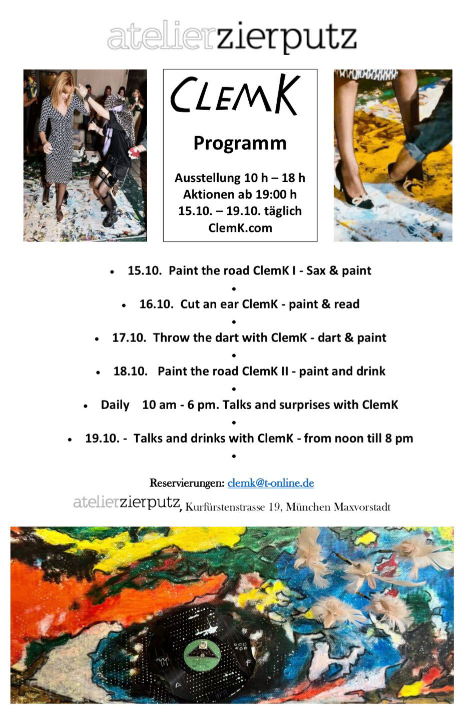 ClemK atelierzierputz München, 15.10.-19.10.