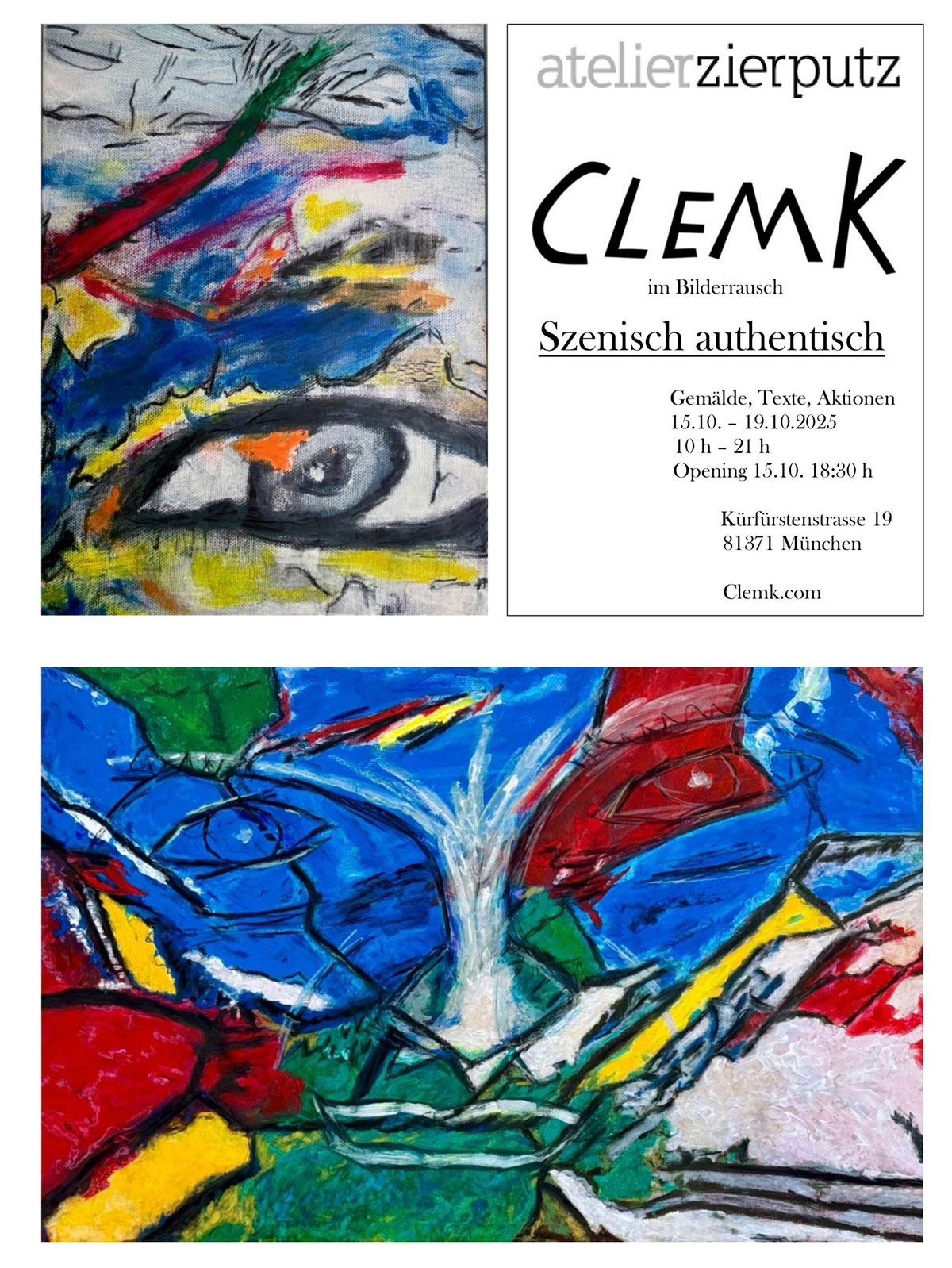 ClemK atelierzierputz München, 15.10.-19.10.